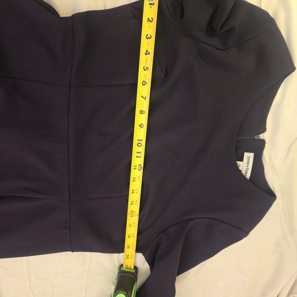 Shelby & Palmer Navy 3/4 Sleeve Dress-Size 14 - Picture 8 of 11